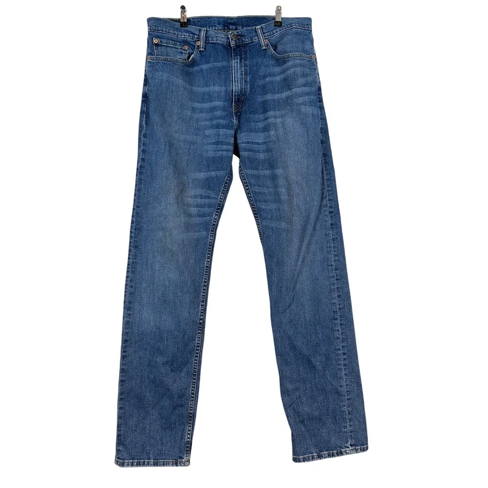 Levis 505 Regular Fit Straight Leg Mens Jeans Medium Wash‎ Blue W36 L36 Classic